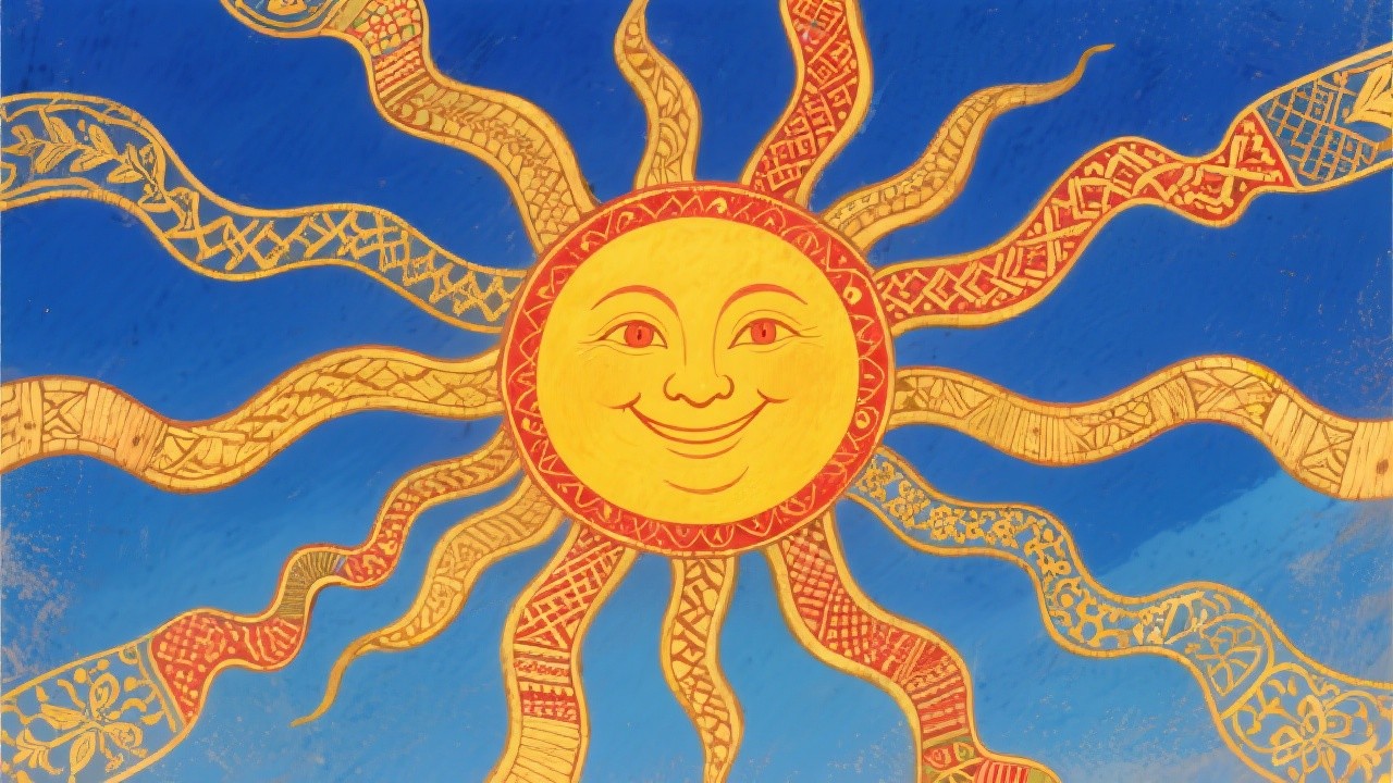Free Radiant Folk Sun Image - Sun, Folk, Golden | Download at StockCake