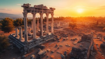 Free Ancient Ruins Sunset Image - Ancient, Ruins, Sunset | Download at ...