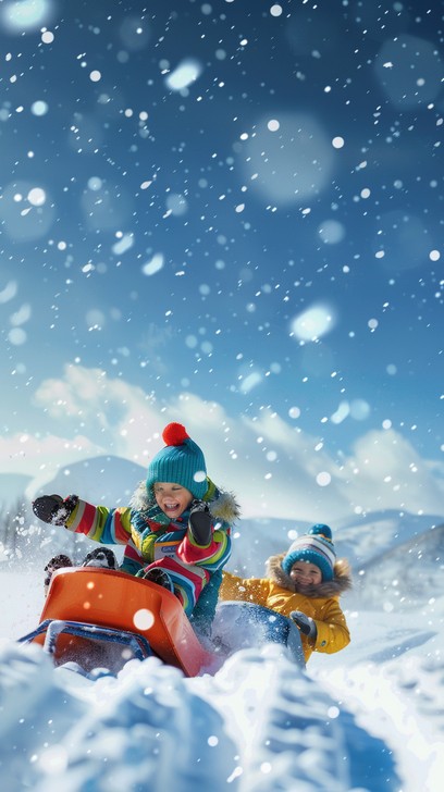 Free Joyful Winter Fun Image - Winter, Snow, Child | Download at StockCake