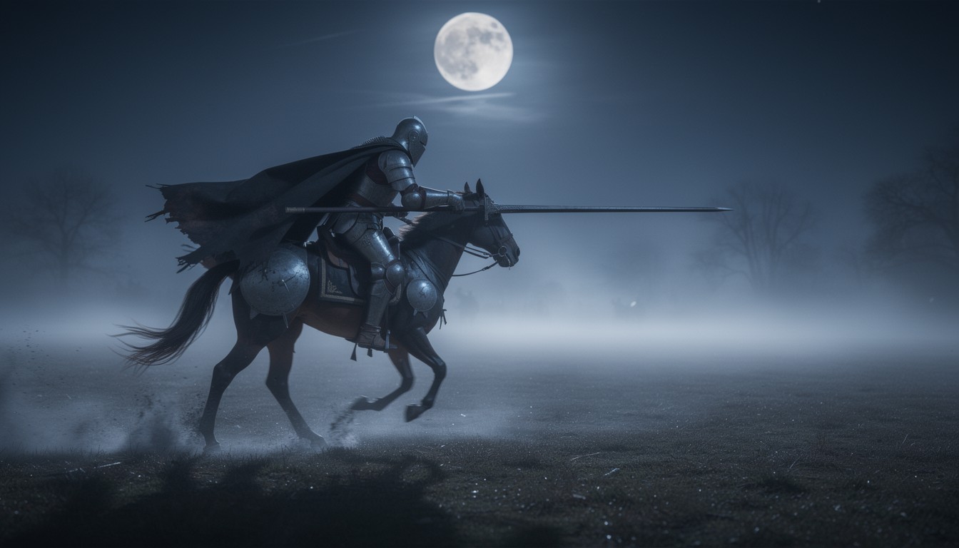 Free Midnight Knight Rides Image - Knight, Horse, Moonlight | Download ...