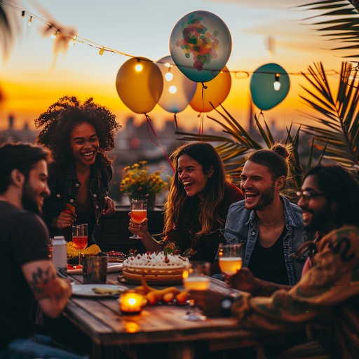 Free Festive Sunset Gathering Image - Friends, Sunset, Party | Download ...