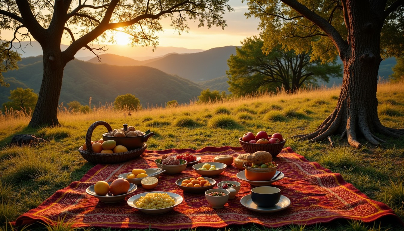 Free Golden Hour Feast Image - Picnic, Sunset, Outdoors | Download at ...