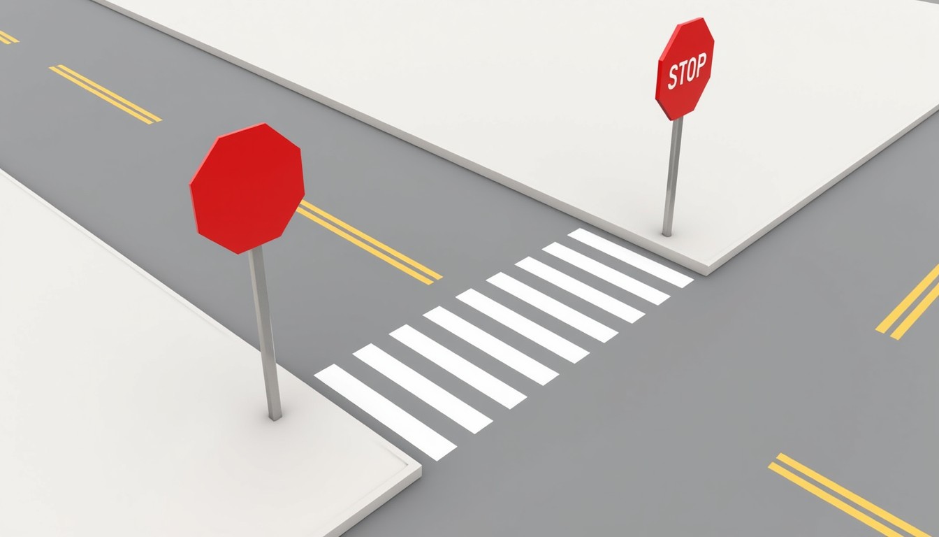 Free Geometric Road Intersection Image - Intersection, Stopsign ...