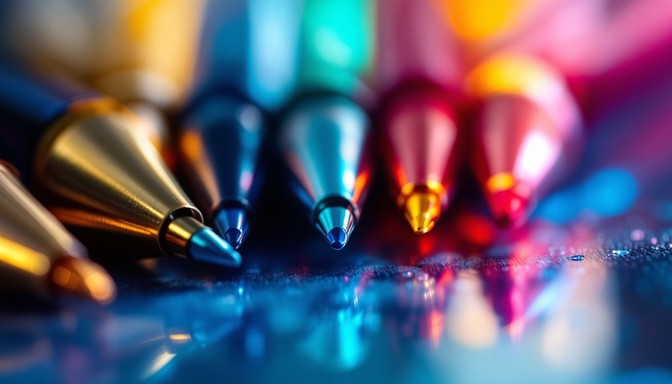 Copper Color Pen Free Colorful Pen Parade Image - Pen, Macro, Stationery | Download at ...