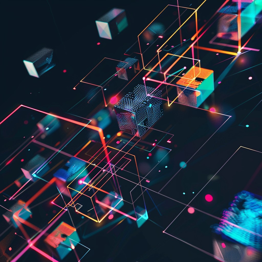 Free Futuristic Network Visualization Image - Abstract, Digital ...