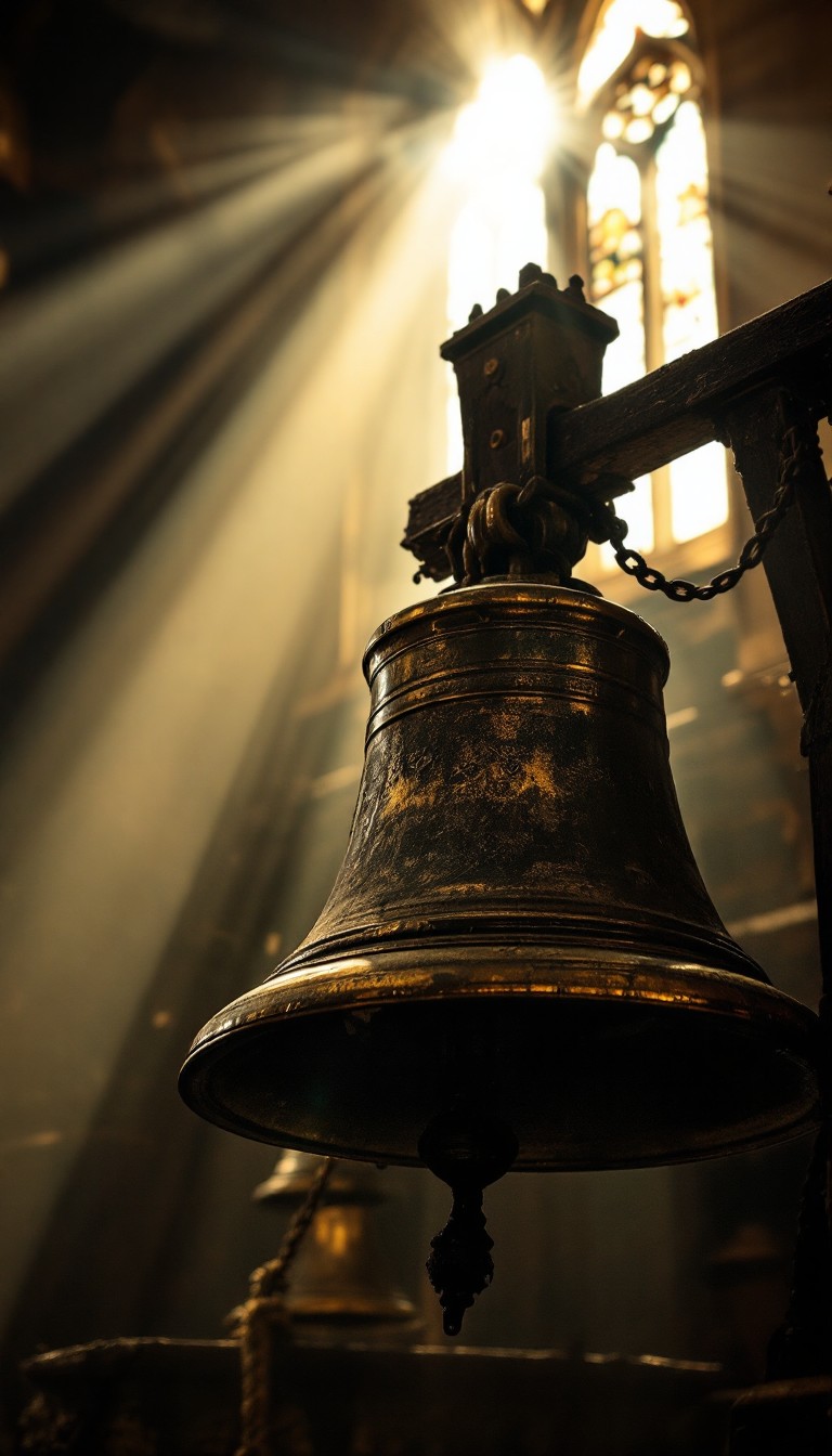 Free Sacred Bell Glows Image - Bell, Sunbeam, Gothic | Download at ...
