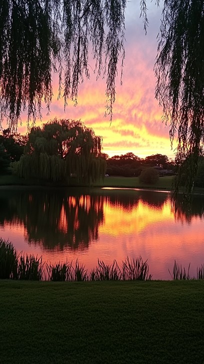 Free Sunset over lake Image - Sunset, Lake, Reflection | Download at ...
