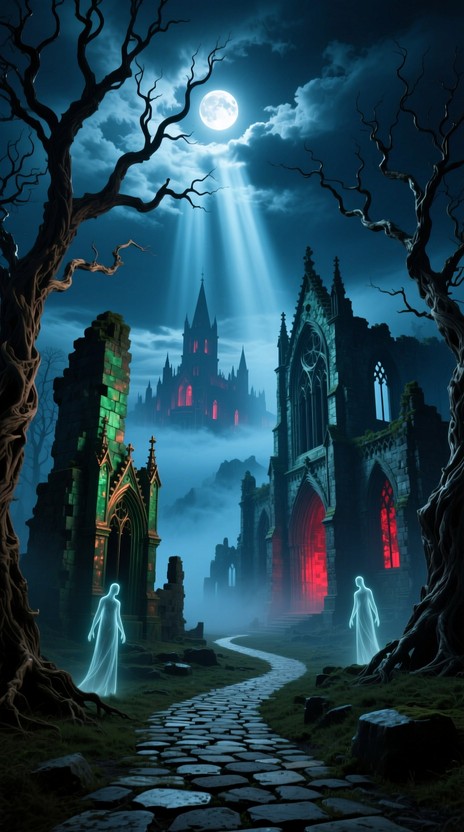 Free Moonlit Phantom Ruins Image | Download at StockCake