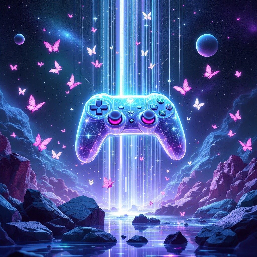 Free Cosmic Controller Magic Image - Controller, Gaming, Butterflies ...