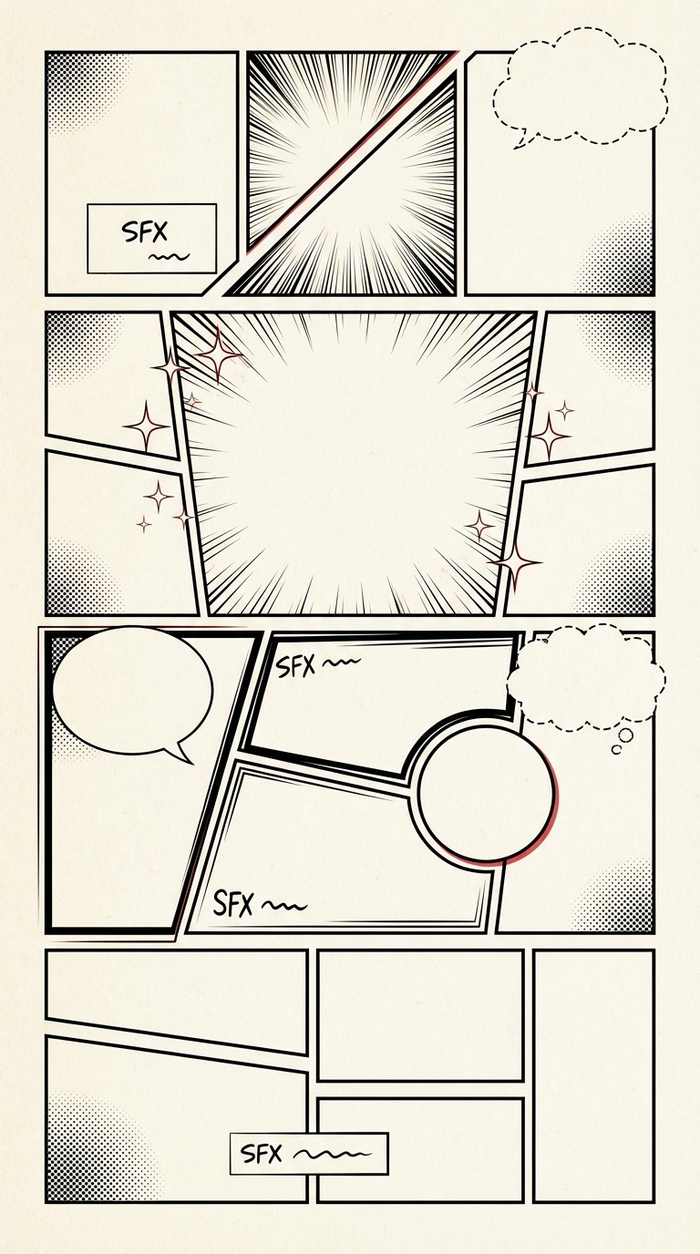 Free Manga Template Layout Image - Manga, Template, Comic | Download at ...