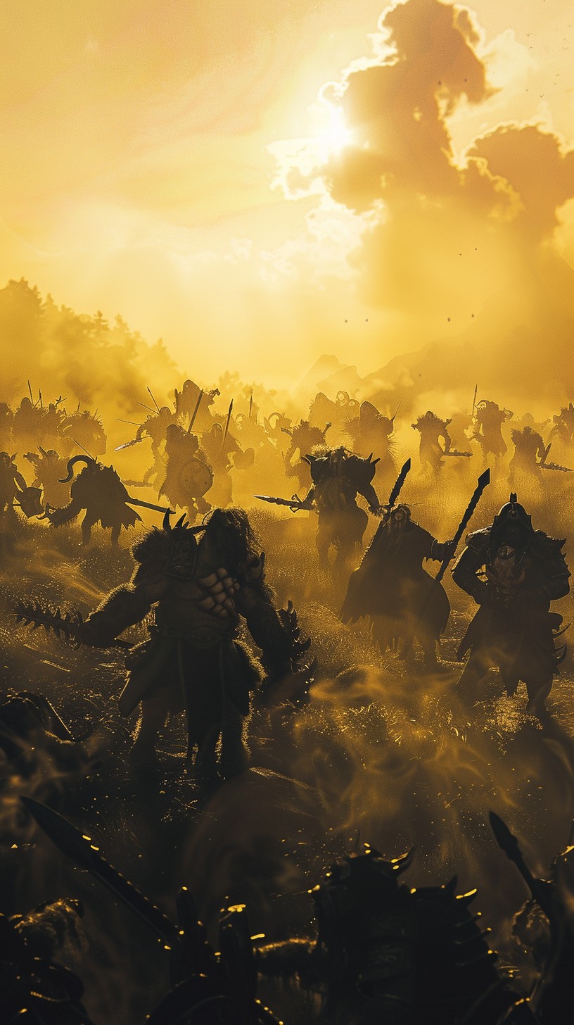 Free Epic Battle Scene Image - Battle, Sunset, Warriors | Download at ...
