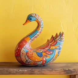 Free Colorful wooden swan Image - Swan, Wooden, Colorful | Download at ...
