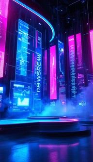 Free Neon News Nexus Image - Futuristic, Cyberpunk, Neon | Download at ...