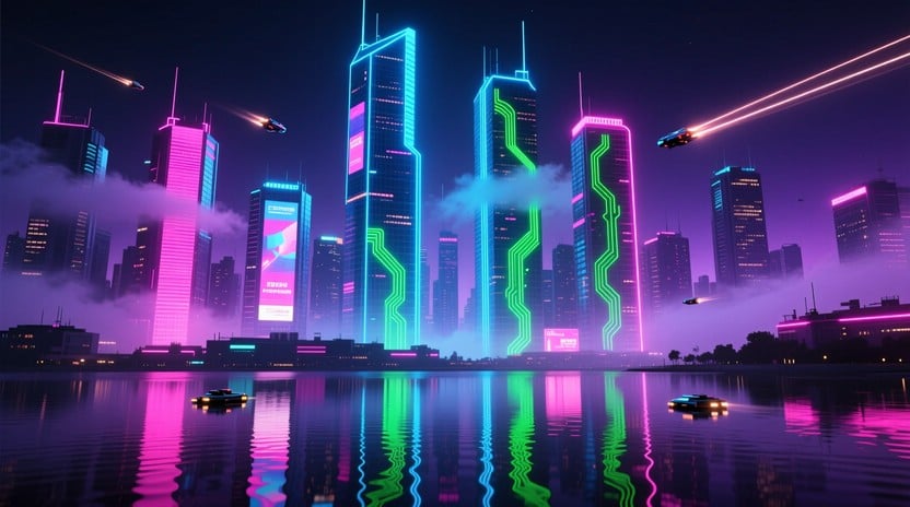 Free Neon Cyber Rapper Image | Download at StockCake