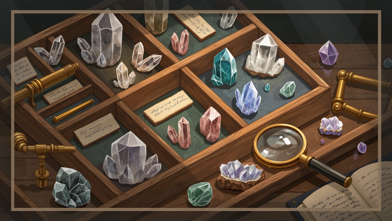 Free Vintage Crystal Collection Image - Crystals, Minerals, Gemstones ...