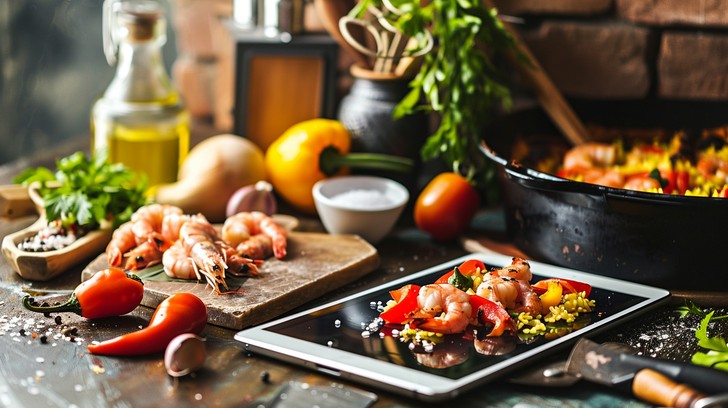 Free Culinary Preparation Scene Image - Cooking, Kitchen, Shrimps ...