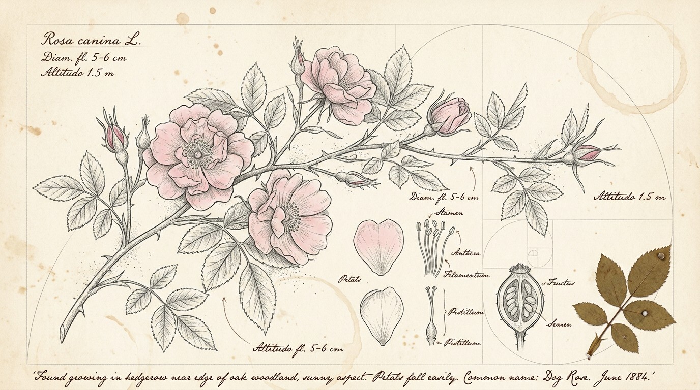 Free Botanical Rose Study Image - Botanical, Illustration, Rose ...