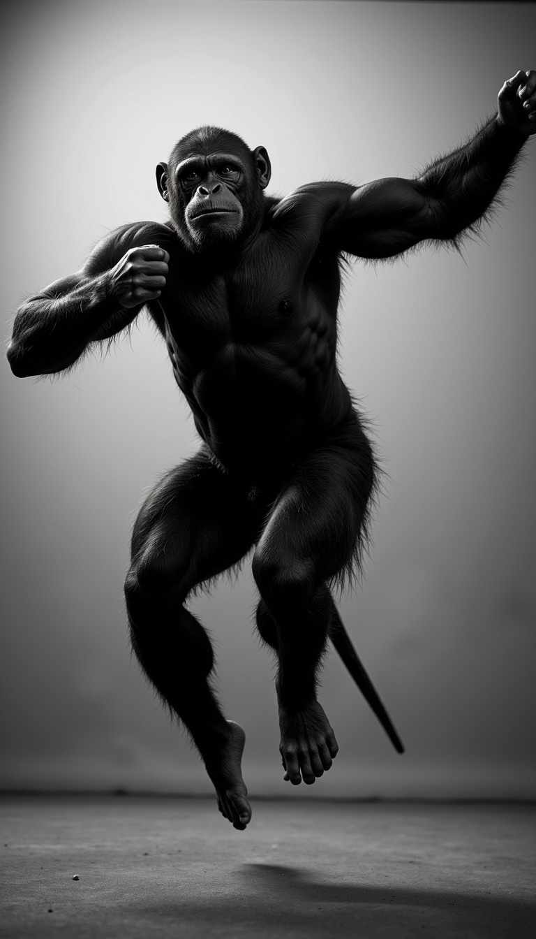 Free Primal Power Leap Image - Primate, Leaping, Muscular | Download at ...