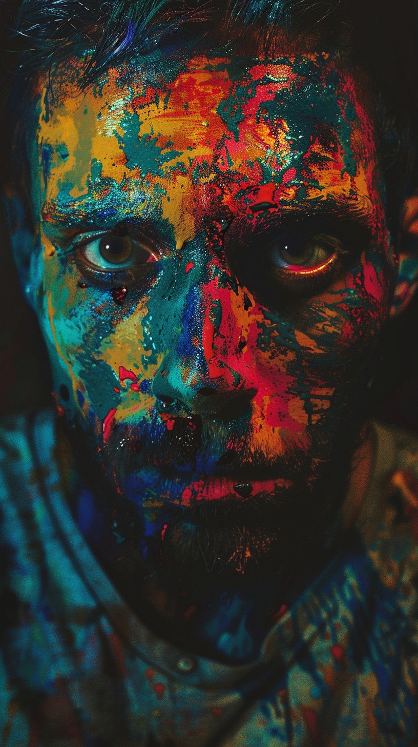 Free Colorful Face Art Image - Colorful, Face, Art | Download at StockCake