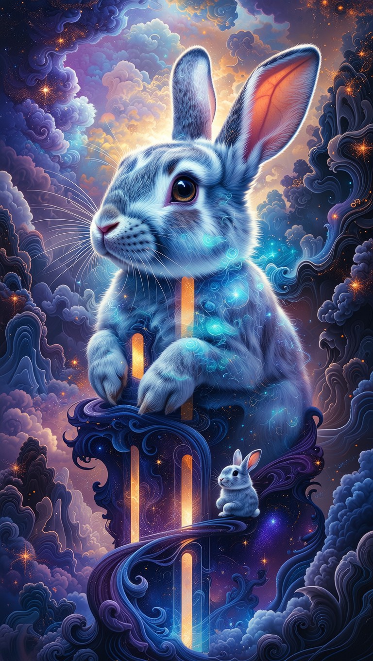 Free Cosmic Rabbit Ascension Image - Rabbit, Bunny, Cosmic | Download ...