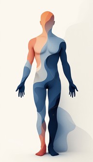 Free Topographic Body Map Image - Minimal, Topographic, Silhouette ...