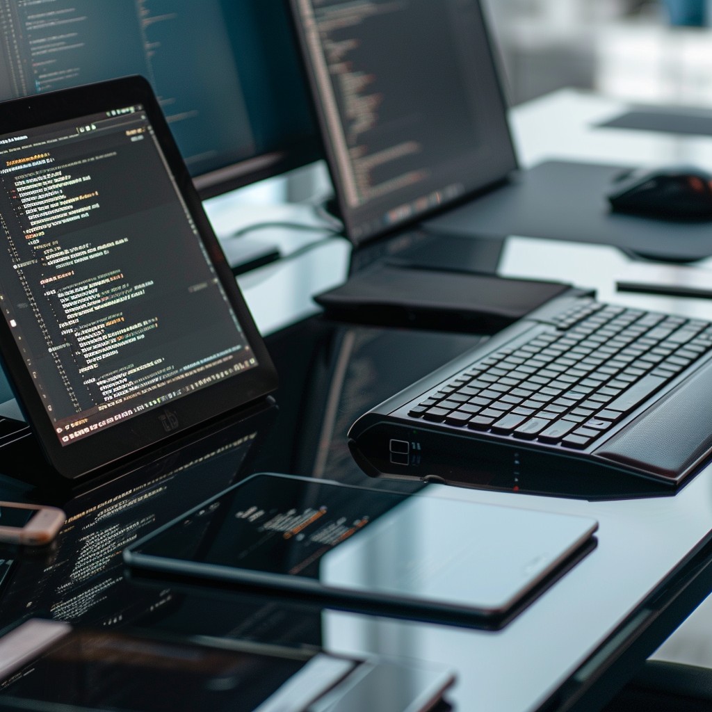 Free Tech Workspace Setup Image - Technology, Software, Programming ...