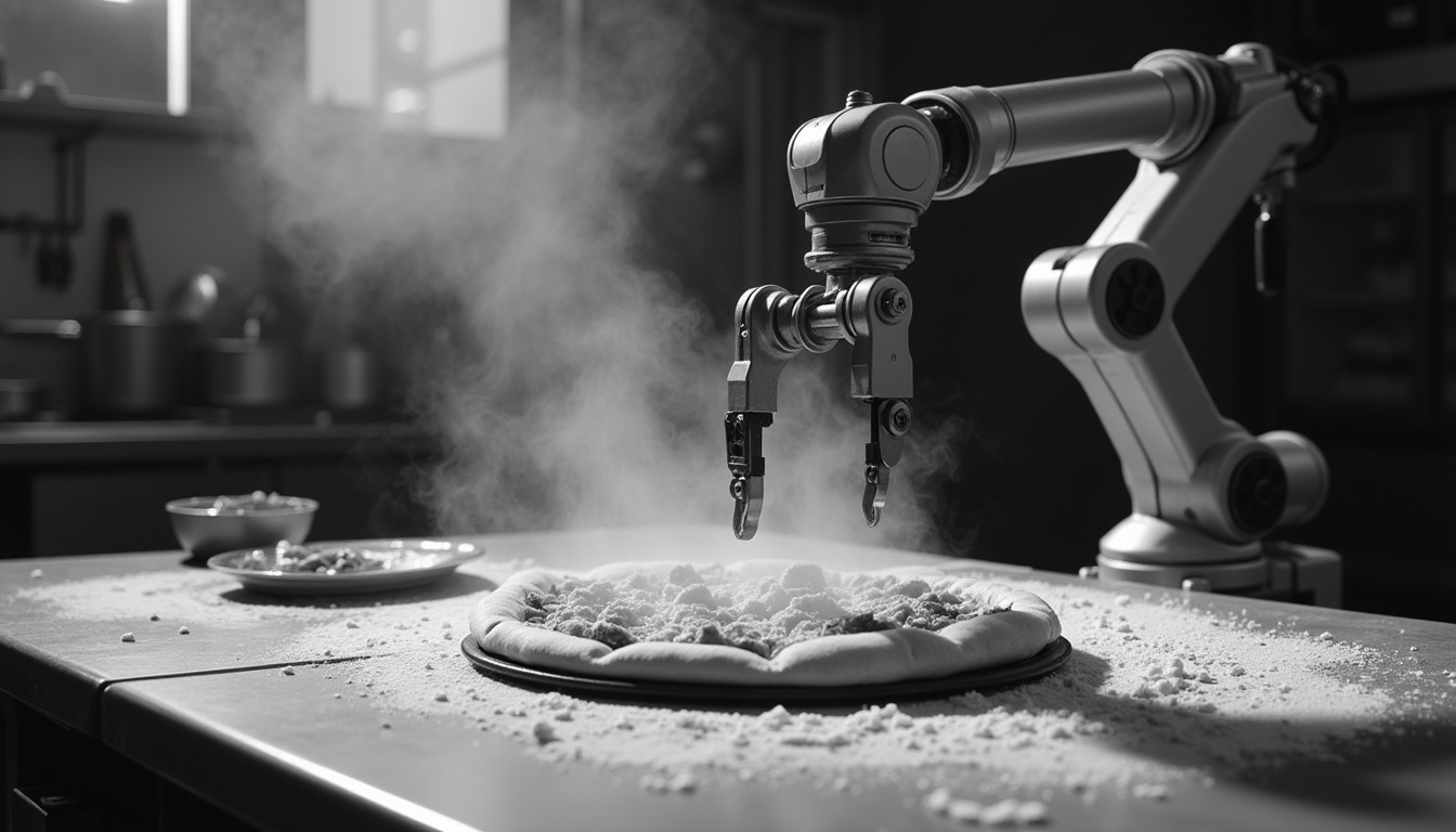Free Mechanical Pizza Artistry Image - Robotic, Pizza, Automation ...