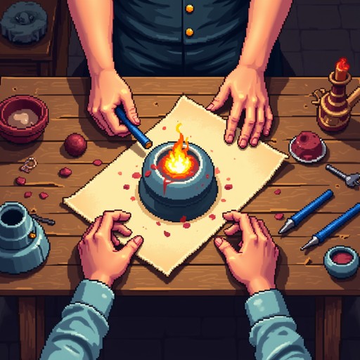 Free Pixel Artisan Workshop Image - Pixelart, Isometric, Crafting ...