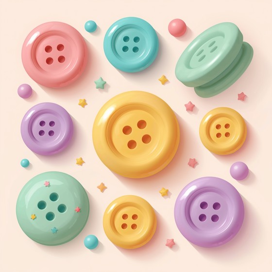 Free Rainbow Candy Buttons Image - Buttons, 3d, Illustration | Download ...