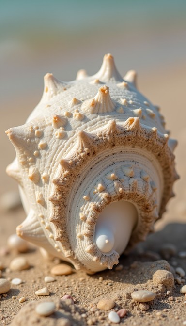 Seashell With Deep Ridges Free Seashell on Sand Image - Seashell, Sand, Beach | Download at StockCake
