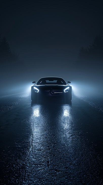 Free Car in woods Image - Car, Woods, Night | Download at StockCake