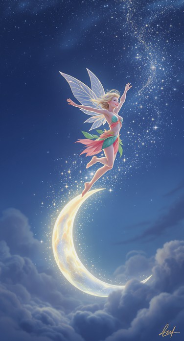 Free Lunar Sprite Flight Image - Fairy, Sprite, Moon | Download at ...