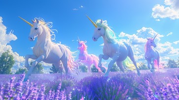 Download Magical Unicorn Herd Image - Unicorn, Mythical, Magical