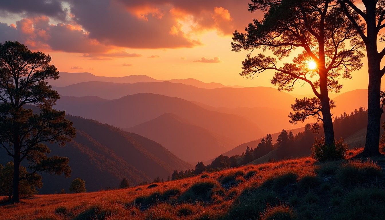 Free Golden Mountain Sunset Image - Sunset, Mountains, Silhouette ...