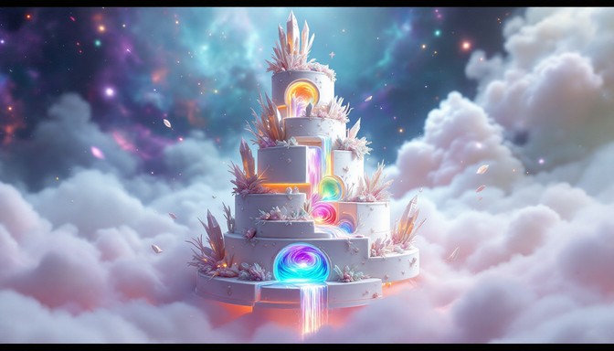 Free Celestial Wedding Cake Image | Download at StockCake