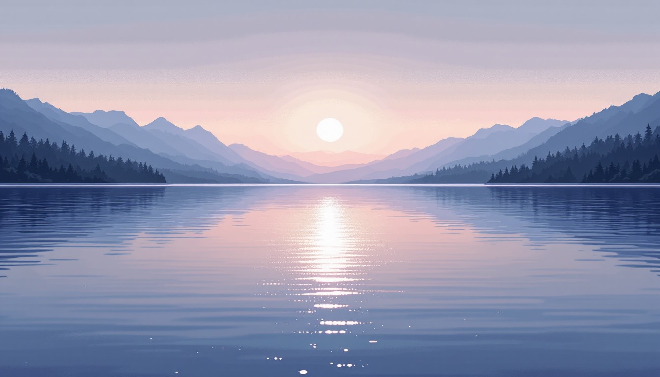 Free Tranquil Mountain Lake Image - Mountains, Lake, Sunset | Download ...
