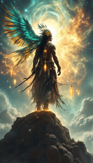 Free Celestial Warrior Rising Image - Warrior, Indigenous, Spiritual ...