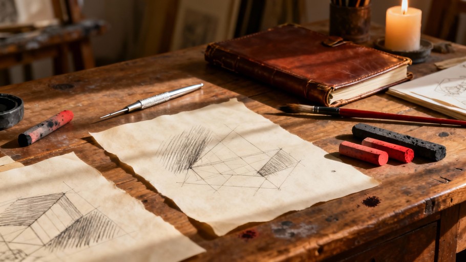 Free Traditional Artist Workspace Image - Art, Drawing, Studio ...