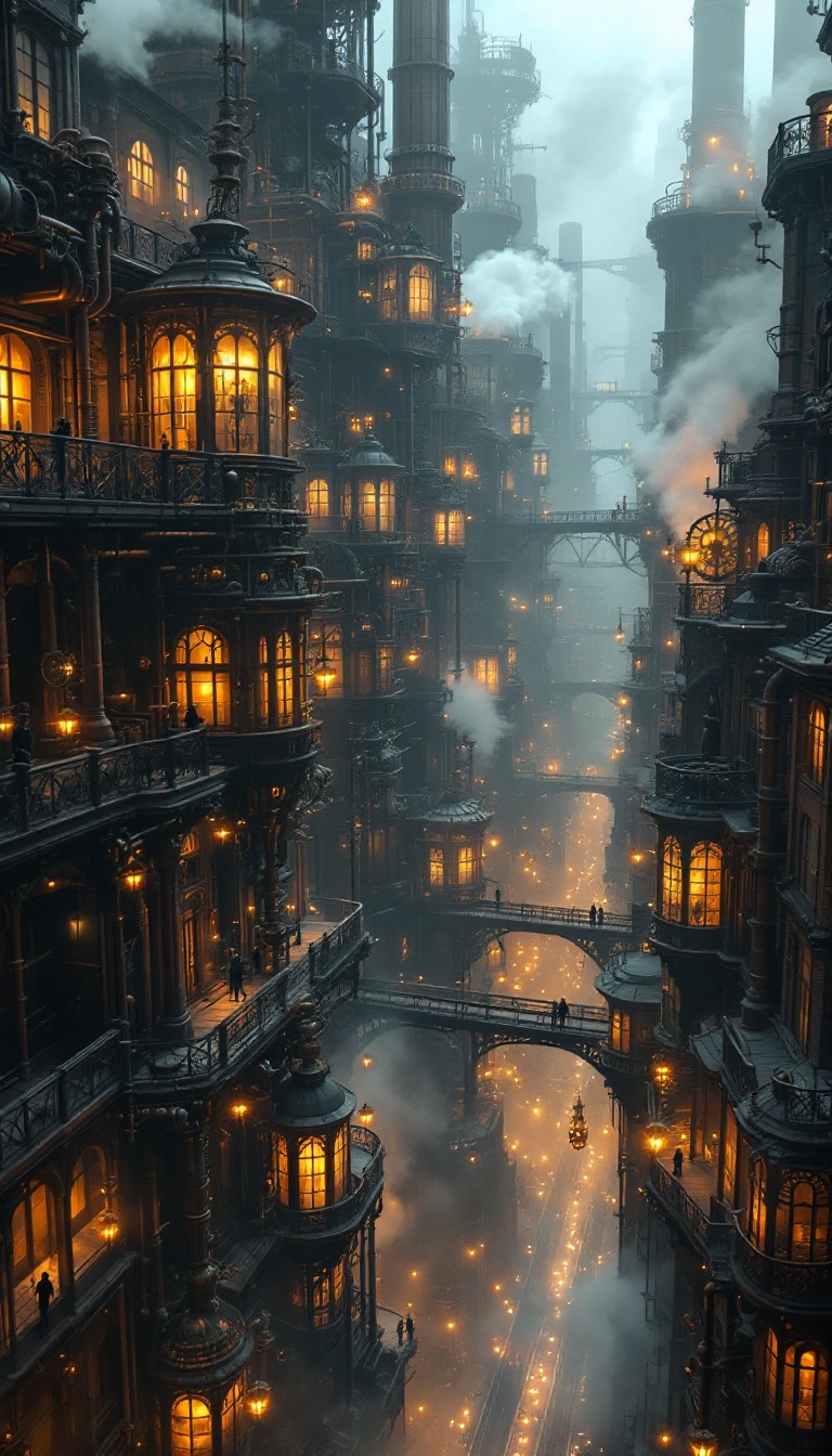 Free Vertical Steampunk Metropolis Image - Steampunk, Victorian ...