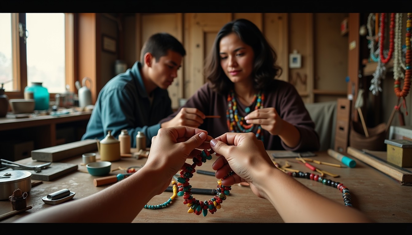 Free Traditional Beadwork Workshop Image - Craftsmanship, Beadwork ...