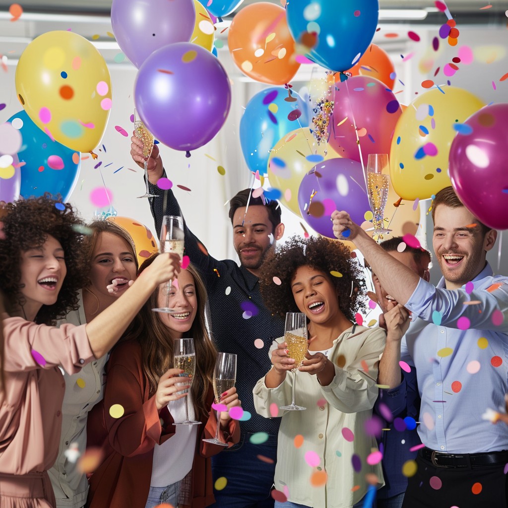 Free Joyful Party Celebration Image - Celebration, Friends, Balloons ...