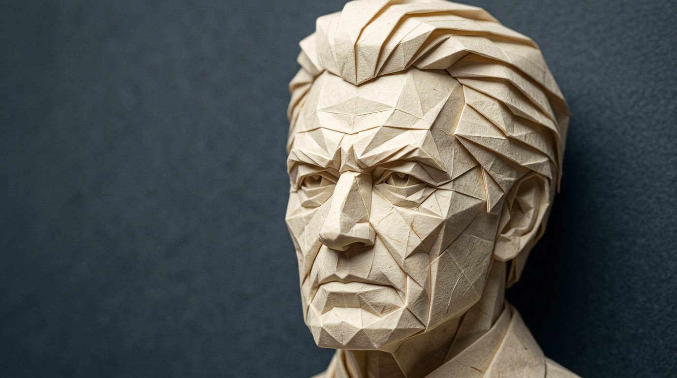 Free Origami Leader Portrait Image - Origami, Portrait, Sculpture ...