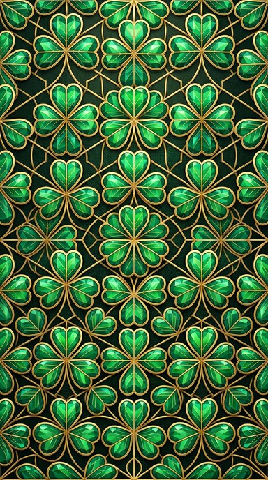 Download Emerald Gold Geometry Image - Geometric, Pattern, Emerald ...
