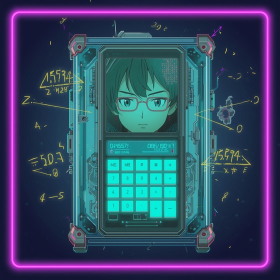 Free Digital Math Genius Photo - Cyberpunk, Calculator, Anime ...