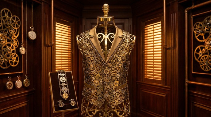 Free Clockwork Fashion Design Image - Steampunk, Clockwork, Victorian ...