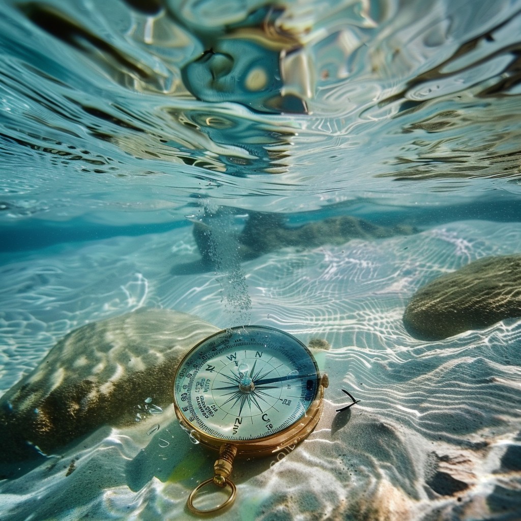 Free Submerged Navigational Instrument Image - Underwater, Compass ...