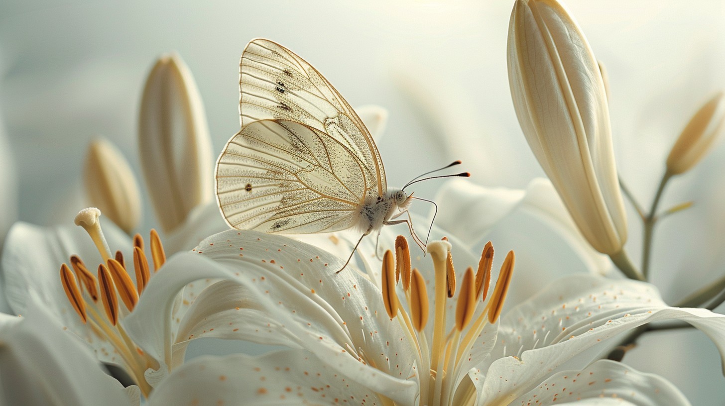 Free Butterfly on Lily Image - Butterfly, Lily, Nature | Download at ...