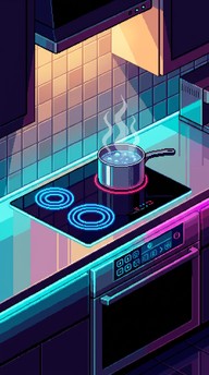 Free Futuristic Pixel Kitchen Image - Pixel, Art, Retro | Download at ...