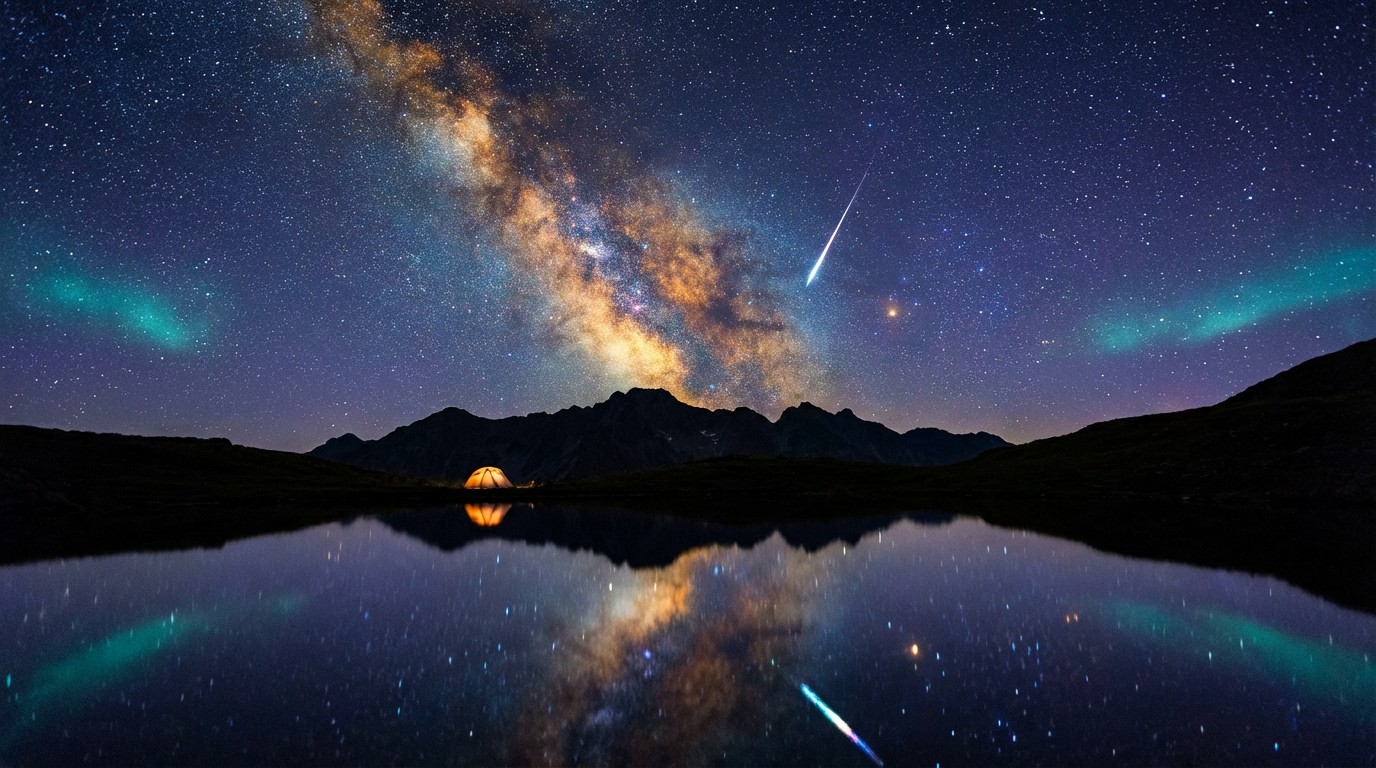 Free Cosmic Mountain Reflection Image - Milkyway, Galaxy, Stars ...