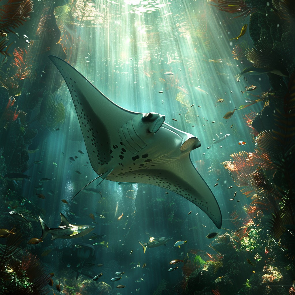 Free Majestic Manta Ray Image - Ocean, Marine, Ray | Download at StockCake